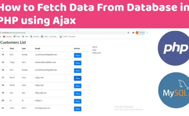 How to Fetch Data From Database in PHP using jquery Ajax