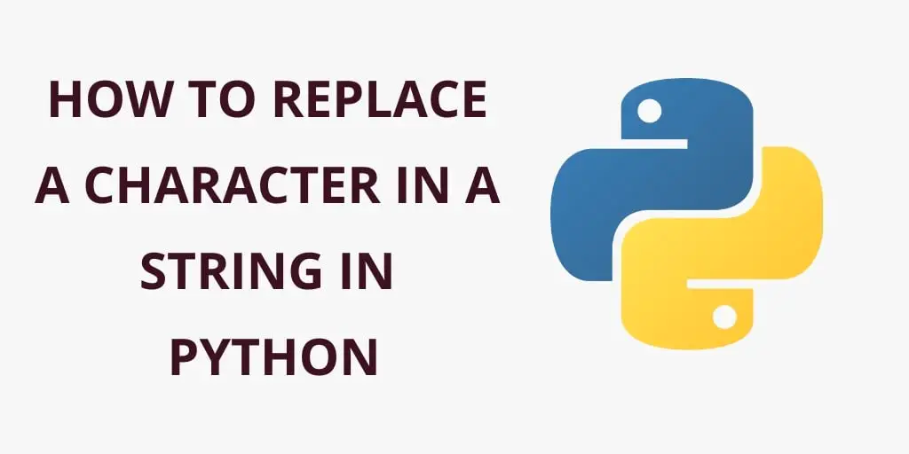 How to replace a character in a string in python