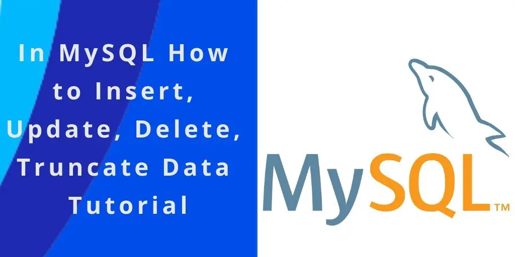 MySQL INSERT INTO, UPDATE, DELETE Query Examples