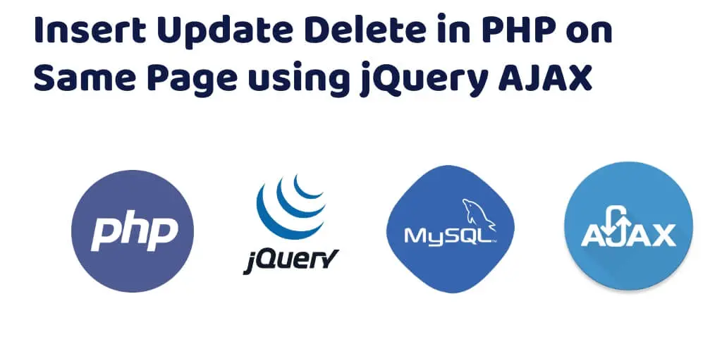 Insert Update Delete in PHP on Same Page