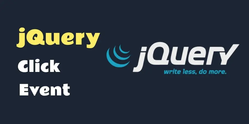 jQuery Click() Event Method Example