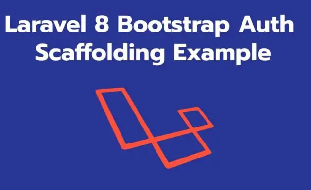 Laravel 8 Bootstrap Auth Scaffolding Example