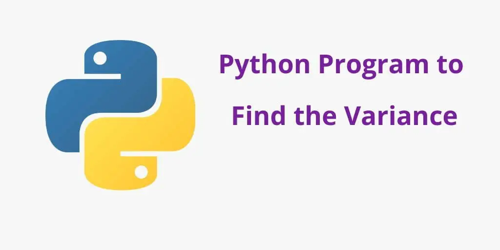 Python Program to Calculate the Variance