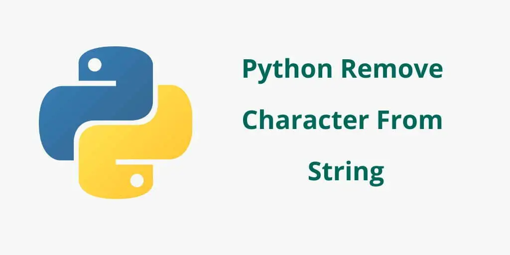 Python Remove Character from String