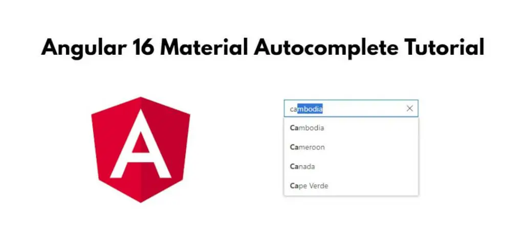 Angular 16 Material Autocomplete Tutorial