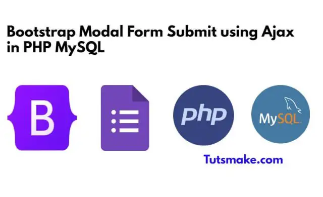 Bootstrap Modal Form Submit PHP MySQL