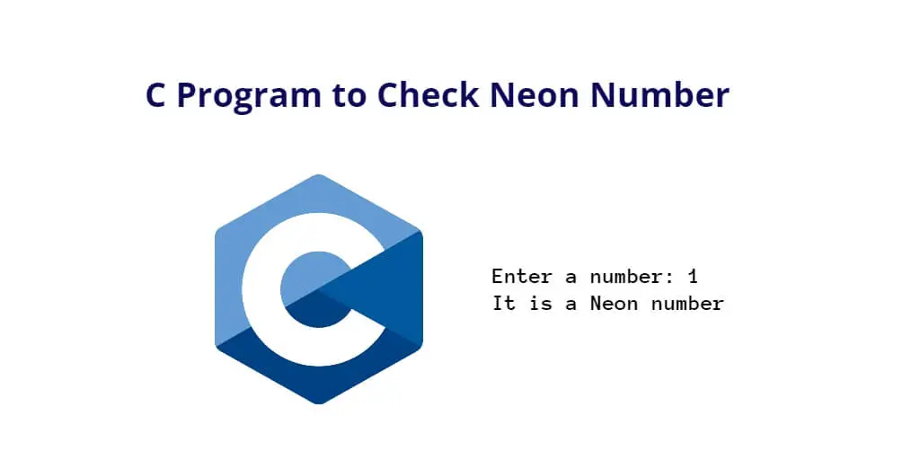 C Program to Check Neon Number