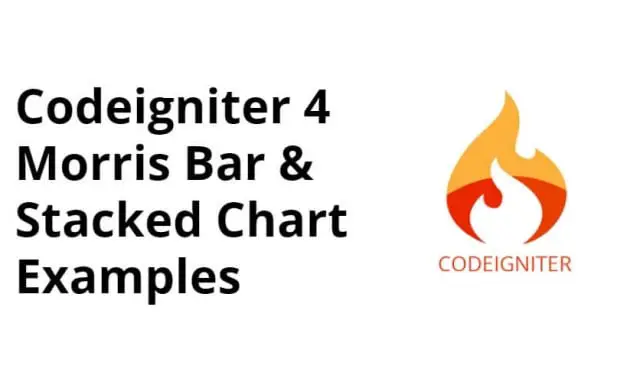 Codeigniter 4 Morris Bar & Stacked Chart Examples