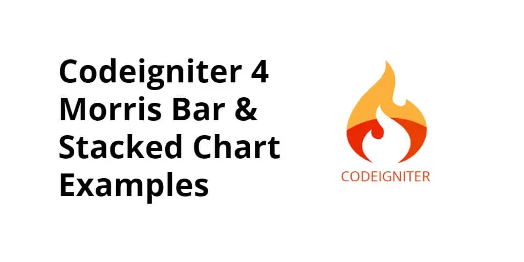 Codeigniter 4 Morris Bar & Stacked Chart Examples