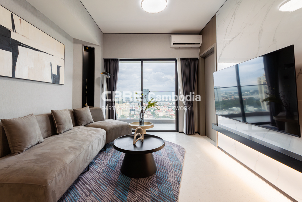 2 Bedroom Condo For Rent – City View | Boeung Kak | Phnom Penh