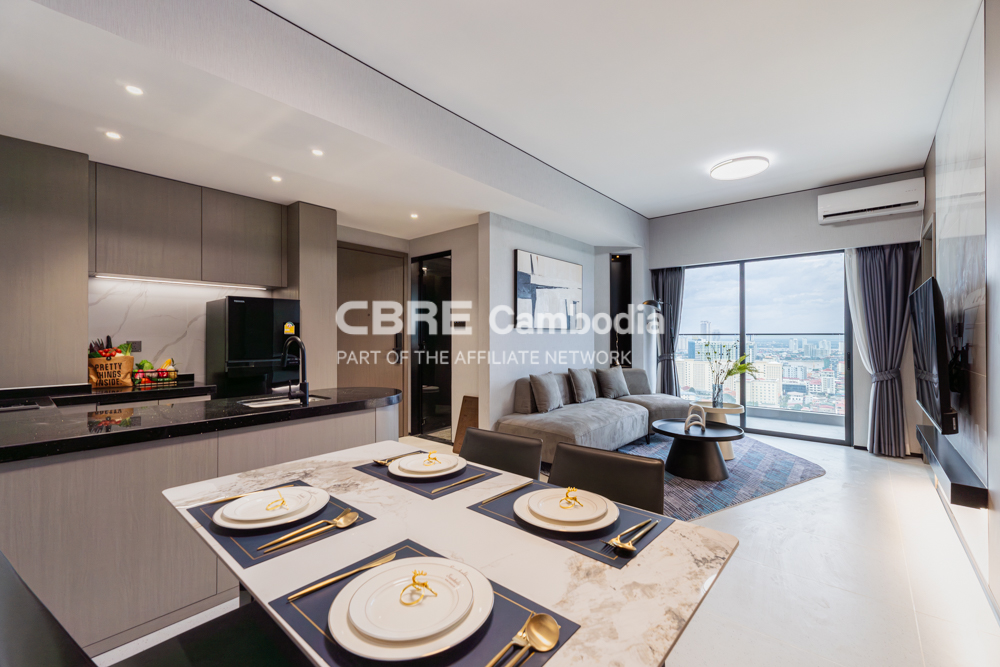 2 Bedroom Condo For Rent – City View | Boeung Kak | Phnom Penh