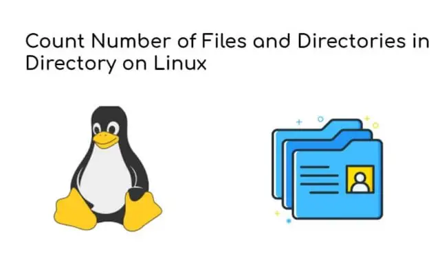 Linux/Unix Count Files in Directory and Subdirectories