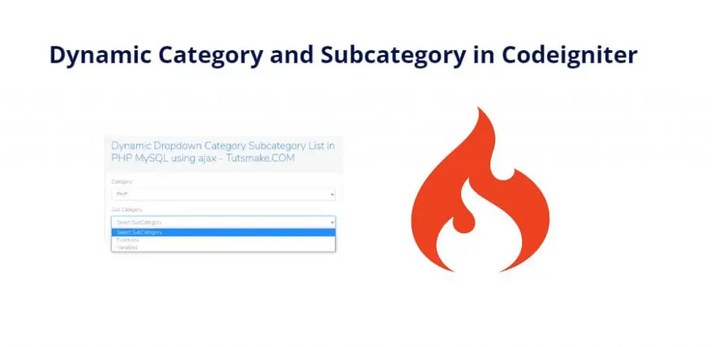 Dynamic Category and Subcategory in Codeigniter