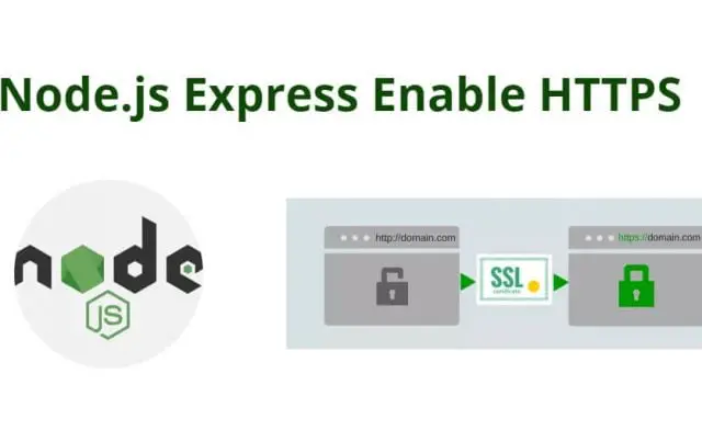 Node.js Express Enable HTTPS Tutorial