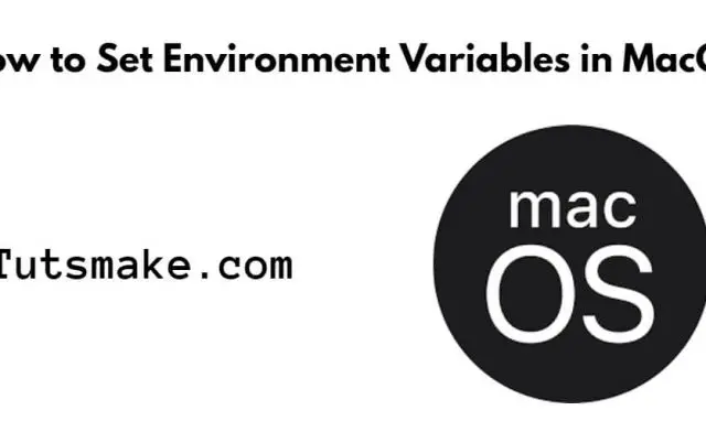 Set Environment Variables in Mac OS