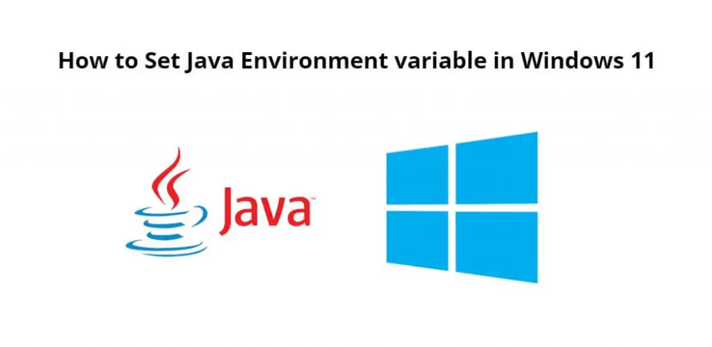 Set Java Path Environment variable in Windows 11