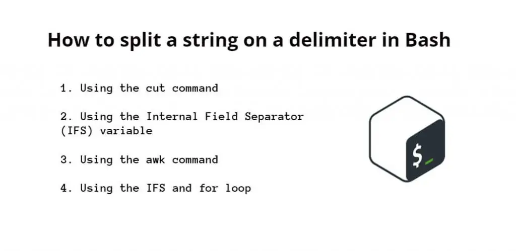 How to split a string on a delimiter in Bash