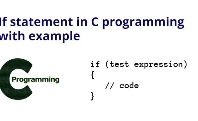 If Statement in C programming