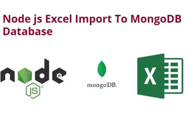 Node js Excel Import To MongoDB Database Example