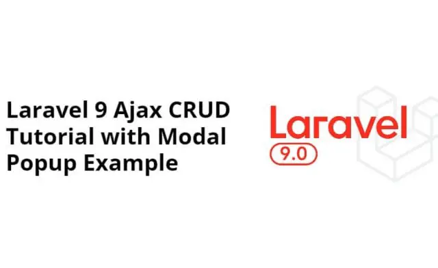 Laravel 9|10 Ajax CRUD Example Tutorial