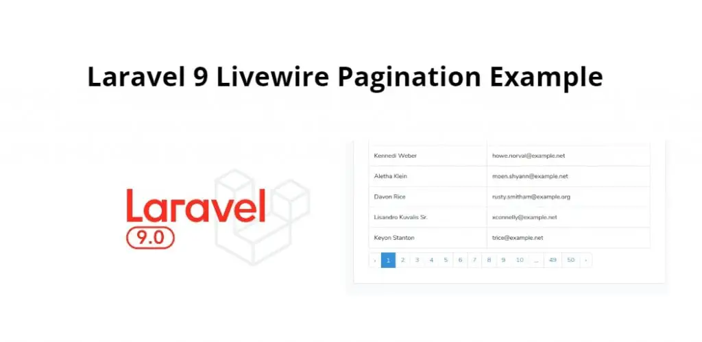 Laravel 9 Livewire Pagination Example