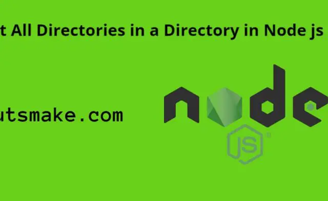 Node js List All Directories in a Directory