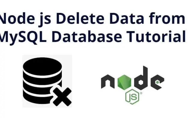 How to Delete Data from MySQL Database using Node Js