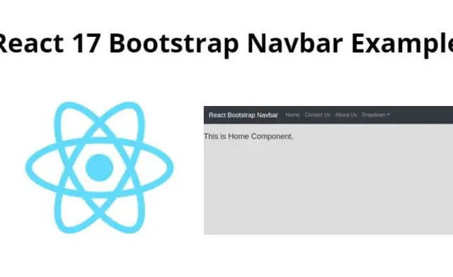 React js Bootstrap Navbar Example