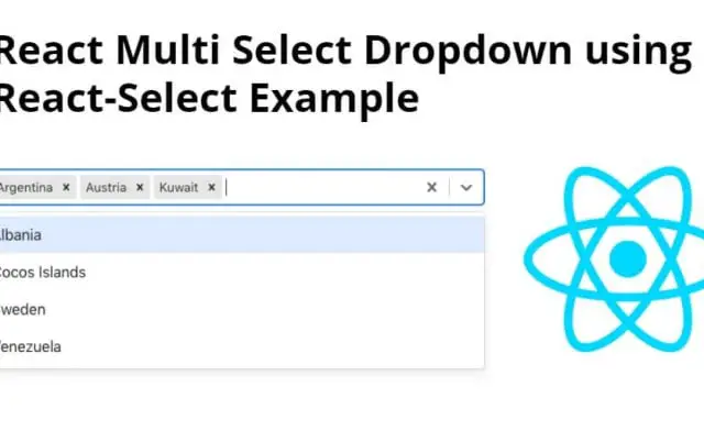 React Multi Select Dropdown using React-Select Example