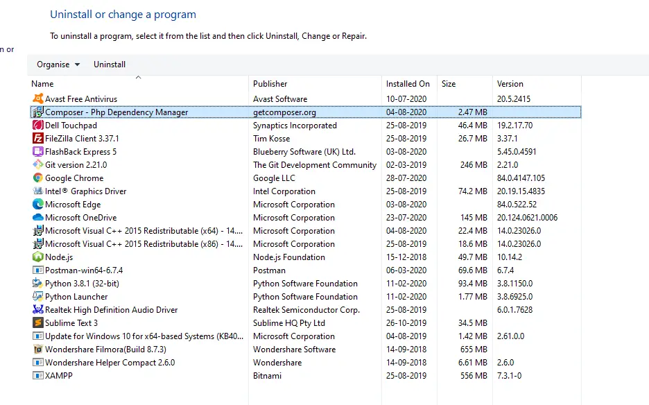 composer in window 10