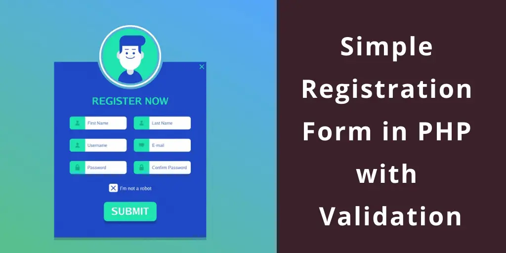 User/Student Registration Form in PHP and MySQL with Validation